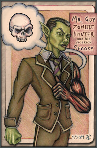 Mr. Guy: Zombie Hunter and his Sidekick Spooky